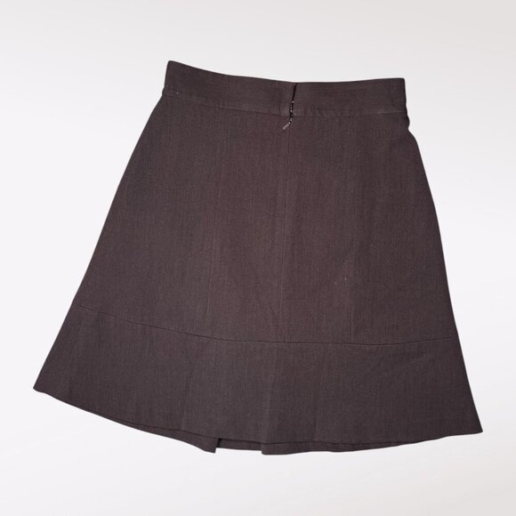 Thalian A-Line Mini Skirt Pleated Charcoal Black Size Small - Picture 6 of 10